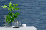 Grasscloth Marine Blue by Stacy Garcia Peel and Stick Textured Vinyl Peel & Stick Wallpaper – Stacy Garcia Home SG10202 -Sample
