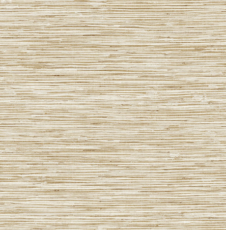 Stacy Garcia Home Grasscloth peel and stick wallpaper in Hemp beige with horizontal woven texture