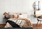 Squared Away Dove White by Stacy Garcia Peel and Stick Paneled Wallpaper – Stacy Garcia Home SG10700
