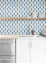 Ditto French Blue by Stacy Garcia Peel and Stick Geometric Peel & Stick Wallpaper – Stacy Garcia Home SG10902