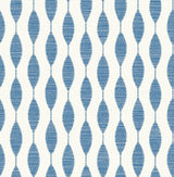 Ditto French Blue geometric peel and stick wallpaper pattern by Stacy Garcia Home