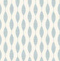 Ditto Blue Opal geometric peel and stick wallpaper with wavy lattice pattern