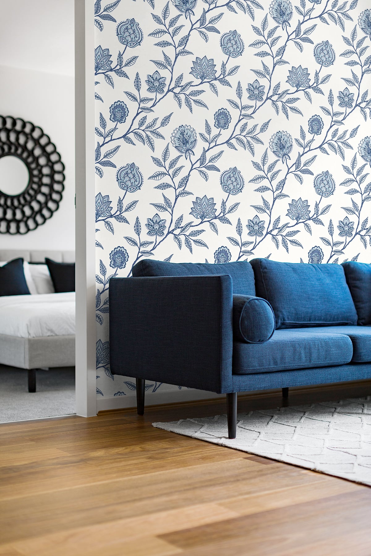 Jaclyn Blue Lagoon by Stacy Garcia Peel and Stick Floral Peel & Stick Wallpaper – Stacy Garcia Home SG11002