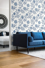 Jaclyn Blue Lagoon by Stacy Garcia Peel and Stick Floral Peel & Stick Wallpaper – Stacy Garcia Home SG11002