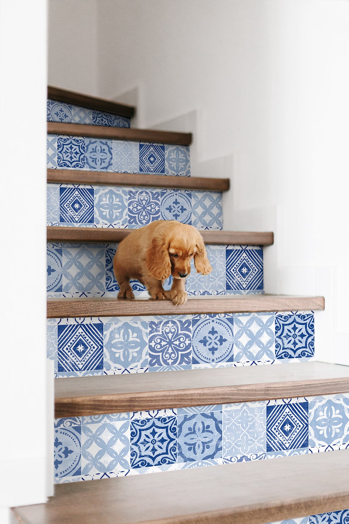 Tilework Glacier Blue by Stacy Garcia Peel and Stick Vinyl Wallpaper – Stacy Garcia Home SG11202
