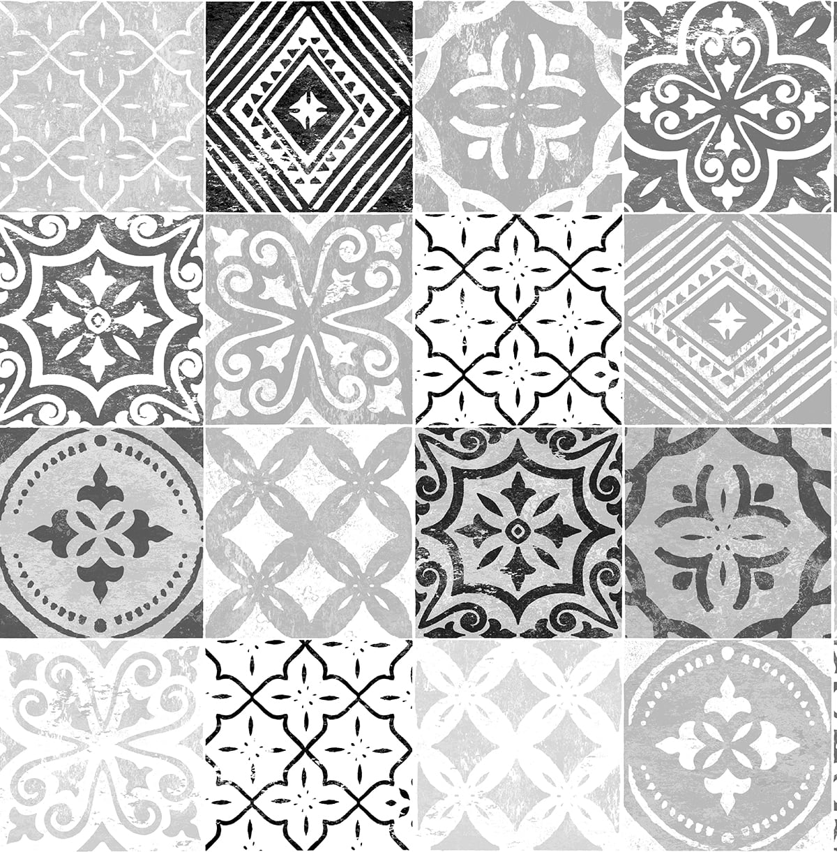 Tilework Greystone by Stacy Garcia Peel and Stick Contemporary Tile Peel & Stick Wallpaper – Stacy Garcia Home SG11210-Sample