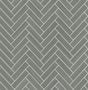 Graphite and metallic silver herringbone tile peel and stick wallpaper pattern