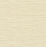 Saybrook Faux Rushcloth peel and stick wallpaper pattern in Sand Dunes (beige faux grasscloth texture).