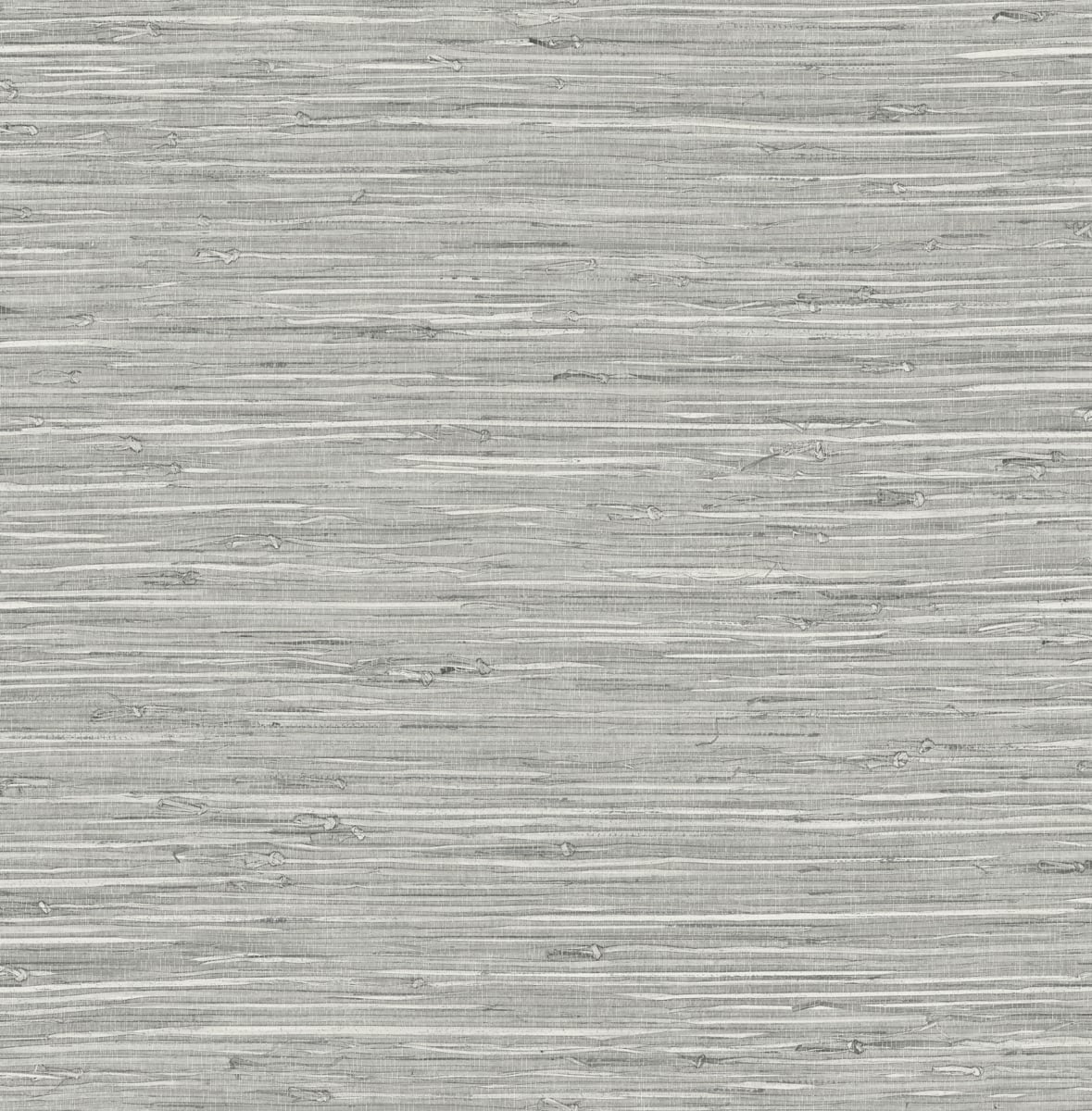 Saybrook faux rushcloth peel and stick wallpaper in cove grey with metallic silver finish