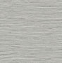 Saybrook faux rushcloth peel and stick wallpaper in cove grey with metallic silver finish