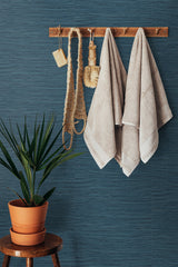 Saybrook Nautica Blue by Stacy Garcia Peel and Stick Faux Rushcloth Peel & Stick Wallpaper – Stacy Garcia Home SG11412