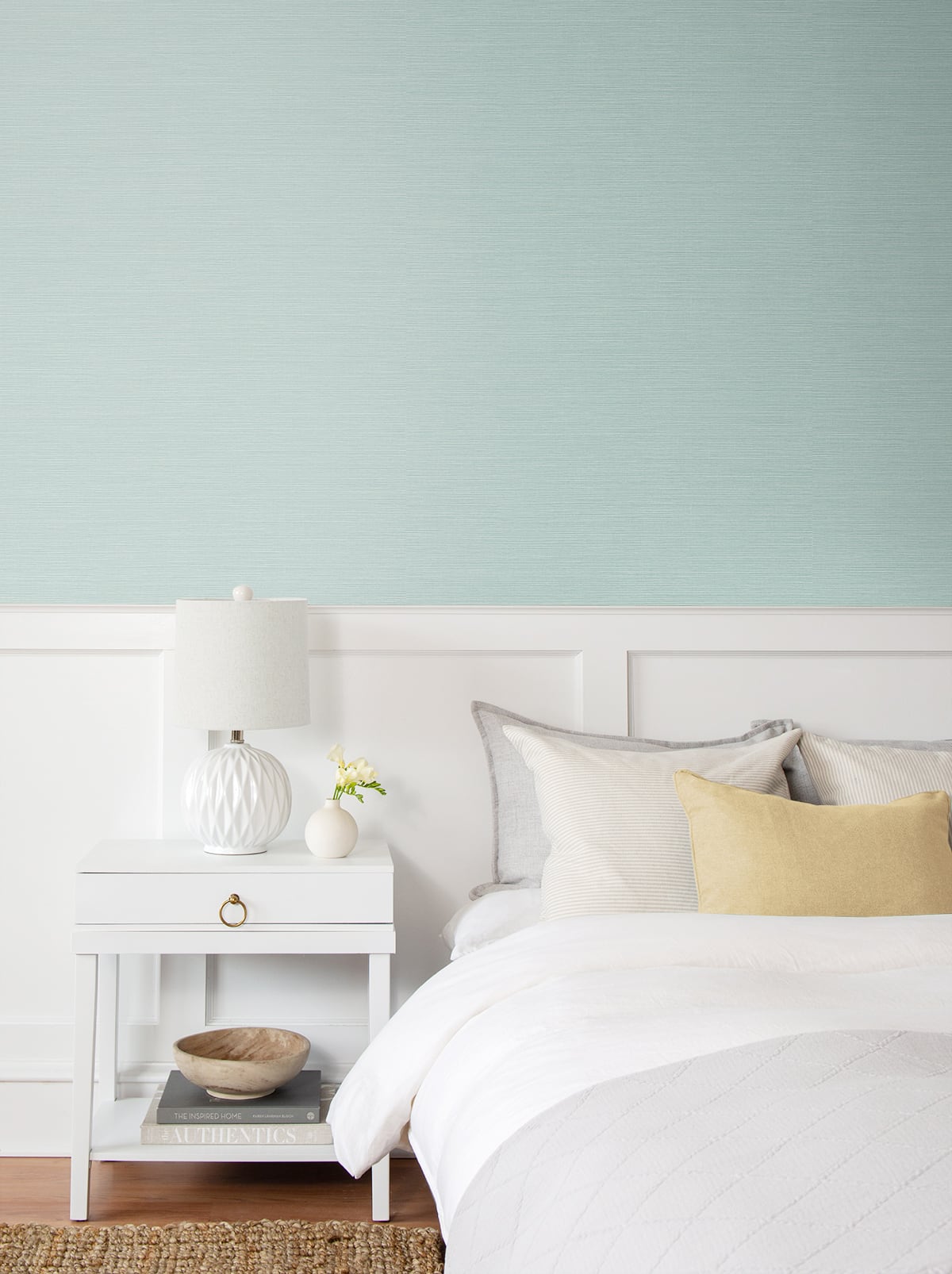 Seaside Faux Sisal Lakeside by Stacy Garcia Peel and Stick Faux Grasscloth Wallpaper – Stacy Garcia Home SG11502