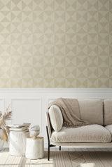 Geo Inlay Khaki by Stacy Garcia Home Peel & Stick Geometric Grasscloth Wallpaper – Stacy Garcia Home SG11703