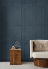 Faux Wood Panel Denim Blue by Stacy Garcia Peel & Stick Wallpaper – Stacy Garcia Home SG11802