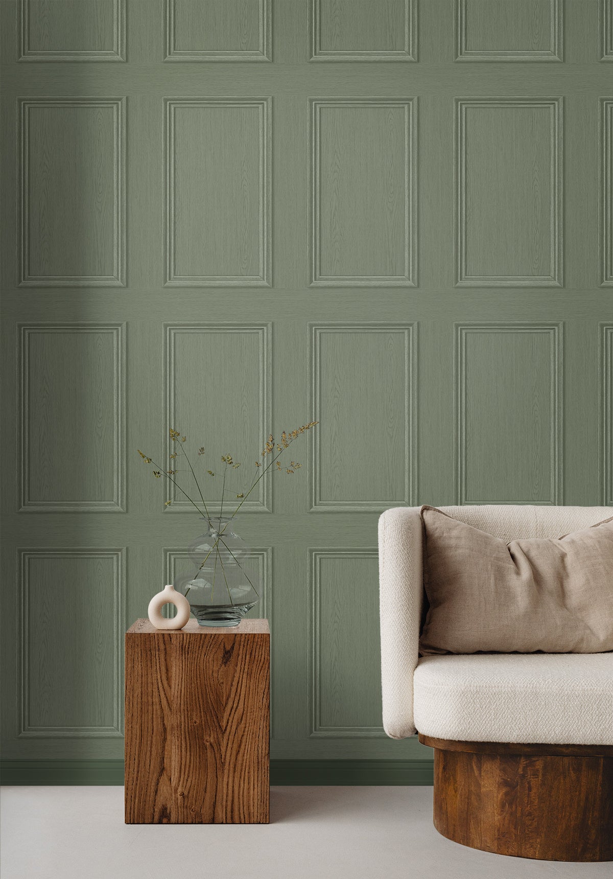 Faux Wood Panel Fresh Rosemary by Stacy Garcia Peel & Stick Faux Wood Panel Wallpaper – Stacy Garcia Home SG11804
