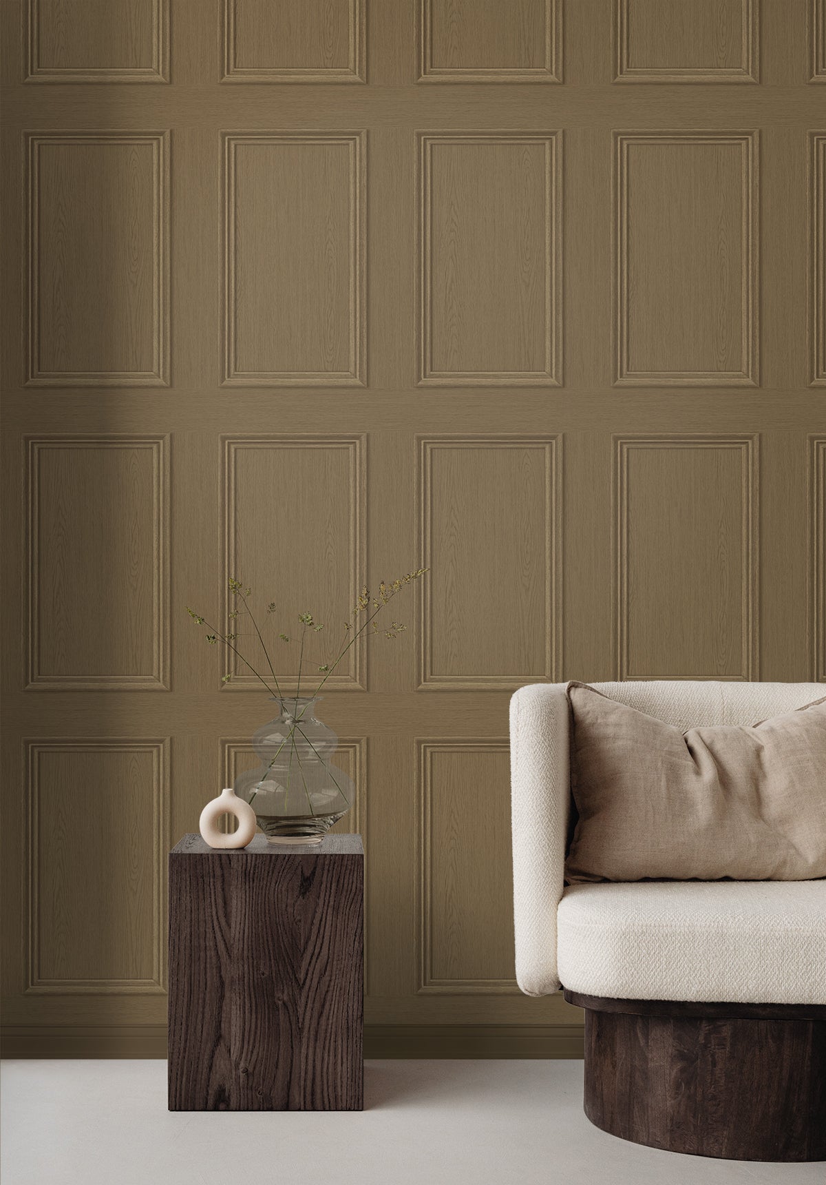 Faux Wood Panel Honey Brown by Stacy Garcia Peel and Stick Peel & Stick Wood Panel Wallpaper – Stacy Garcia Home SG11806