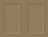 Honey brown faux wood panel peel and stick wallpaper pattern