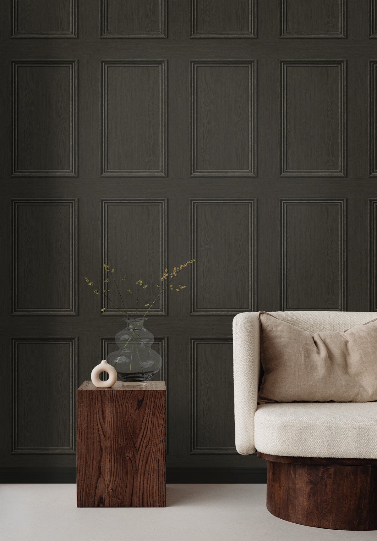 Faux Wood Panel Charcoal by Stacy Garcia Peel and Stick Faux Wood Panel Peel & Stick Wallpaper – Stacy Garcia Home SG11810