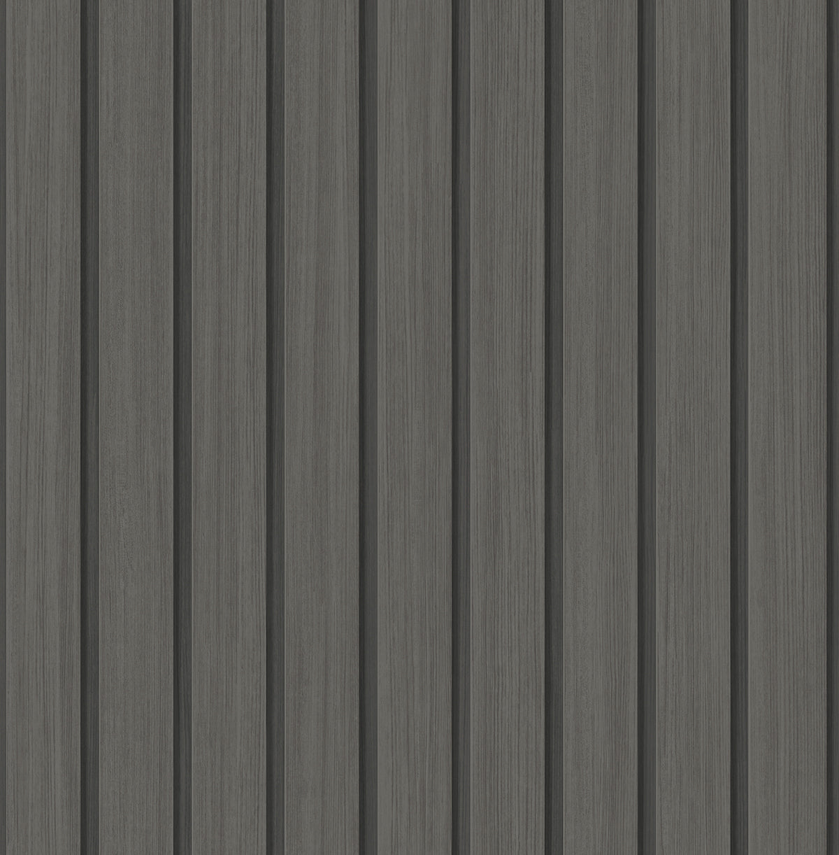 Faux Wooden Slats Charcoal by Stacy Garcia Peel and Stick Faux Wood Slats Peel & Stick Wallpaper – Stacy Garcia Home SG12106 -Sample