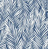 Mod Palm Coastal Blue by Stacy Garcia Peel and Stick Palm Leaf Peel & Stick Wallpaper – Stacy Garcia Home SG12302 -Sample