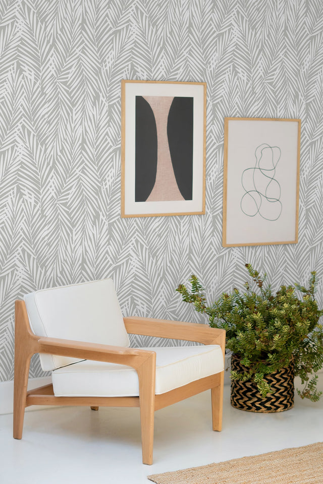 Mod Palm Harbor Grey by Stacy Garcia Peel and Stick Peel and Stick Wallpaper – Stacy Garcia Home SG12308