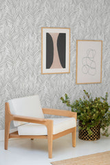 Mod Palm Harbor Grey by Stacy Garcia Peel and Stick Peel and Stick Wallpaper – Stacy Garcia Home SG12308 -Sample