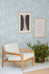 Mod Palm Blue Skies by Stacy Garcia Peel and Stick Botanical Peel & Stick Wallpaper – Stacy Garcia Home SG12312 -Sample