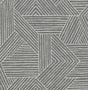 Etched Geometric peel and stick wallpaper in pewter with etched linework geometric pattern.