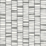 Organic Stripe monochrome peel and stick wallpaper pattern in off-white with black and gray stripes
