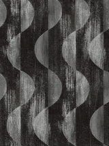 Half Circles charcoal geometric peel and stick wallpaper pattern