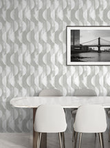Half Circles Grey by Stacy Garcia Home Peel & Stick Geometric Wallpaper – Stacy Garcia Home SG12708