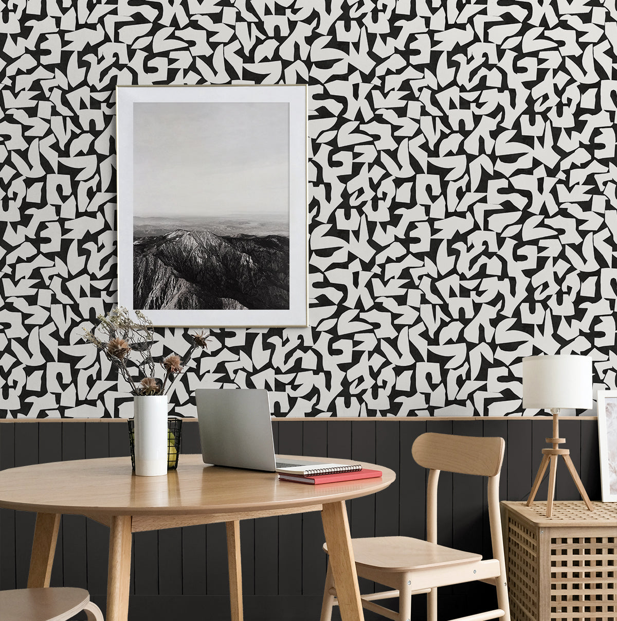 Graphic Geo Black by Stacy Garcia Peel and Stick Geometric Peel & Stick Wallpaper – Stacy Garcia Home SG12800