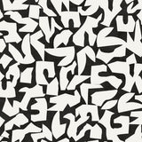 Graphic Geo black and white abstract geometric peel and stick wallpaper pattern