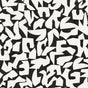Graphic Geo black and white abstract geometric peel and stick wallpaper pattern