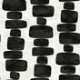 Stripe Block peel and stick wallpaper in charcoal with stacked geometric blocks on an off-white background