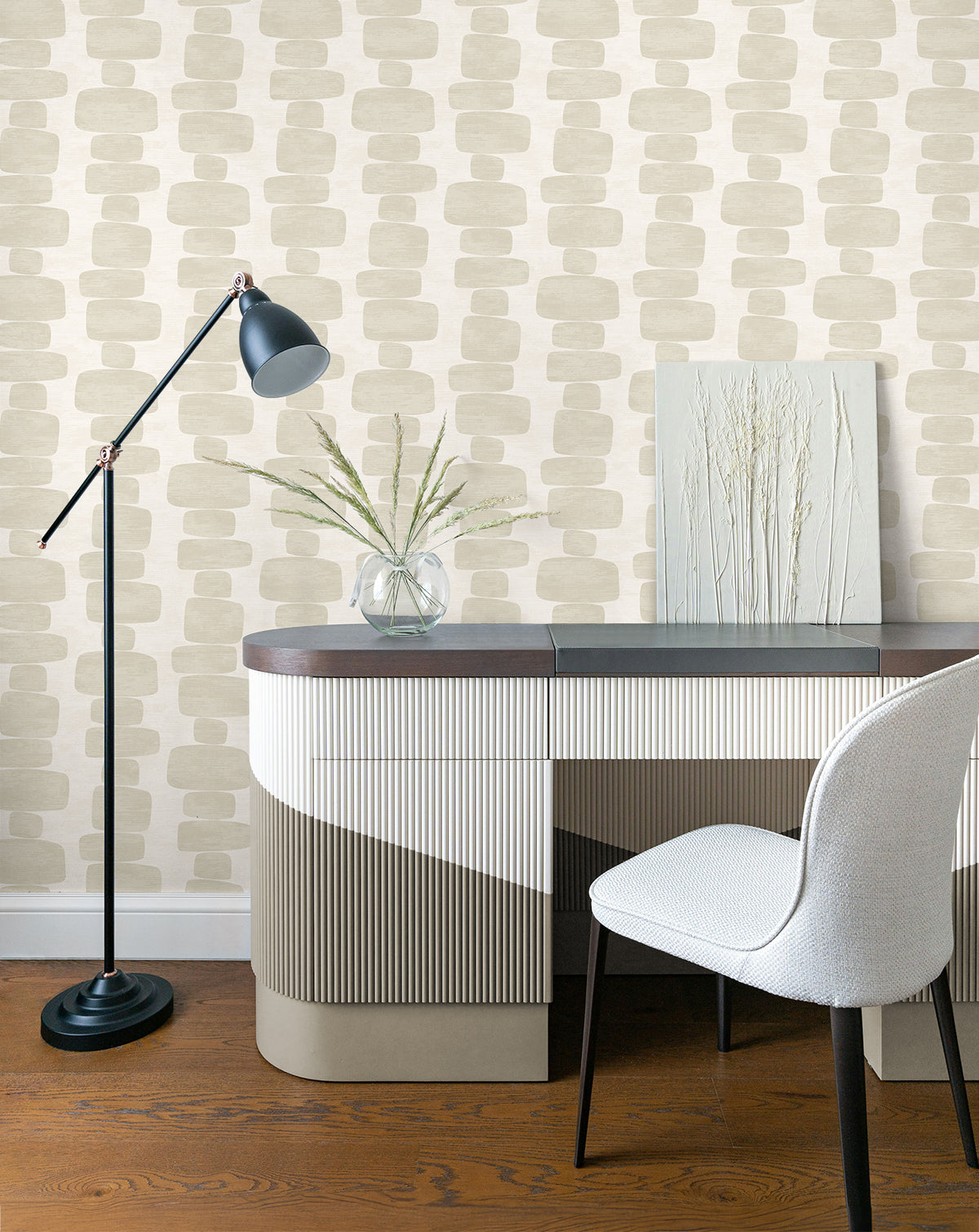 Stripe Block Beige by Stacy Garcia Peel and Stick Peel & Stick Wallpaper – Stacy Garcia Home SG12905 -Sample