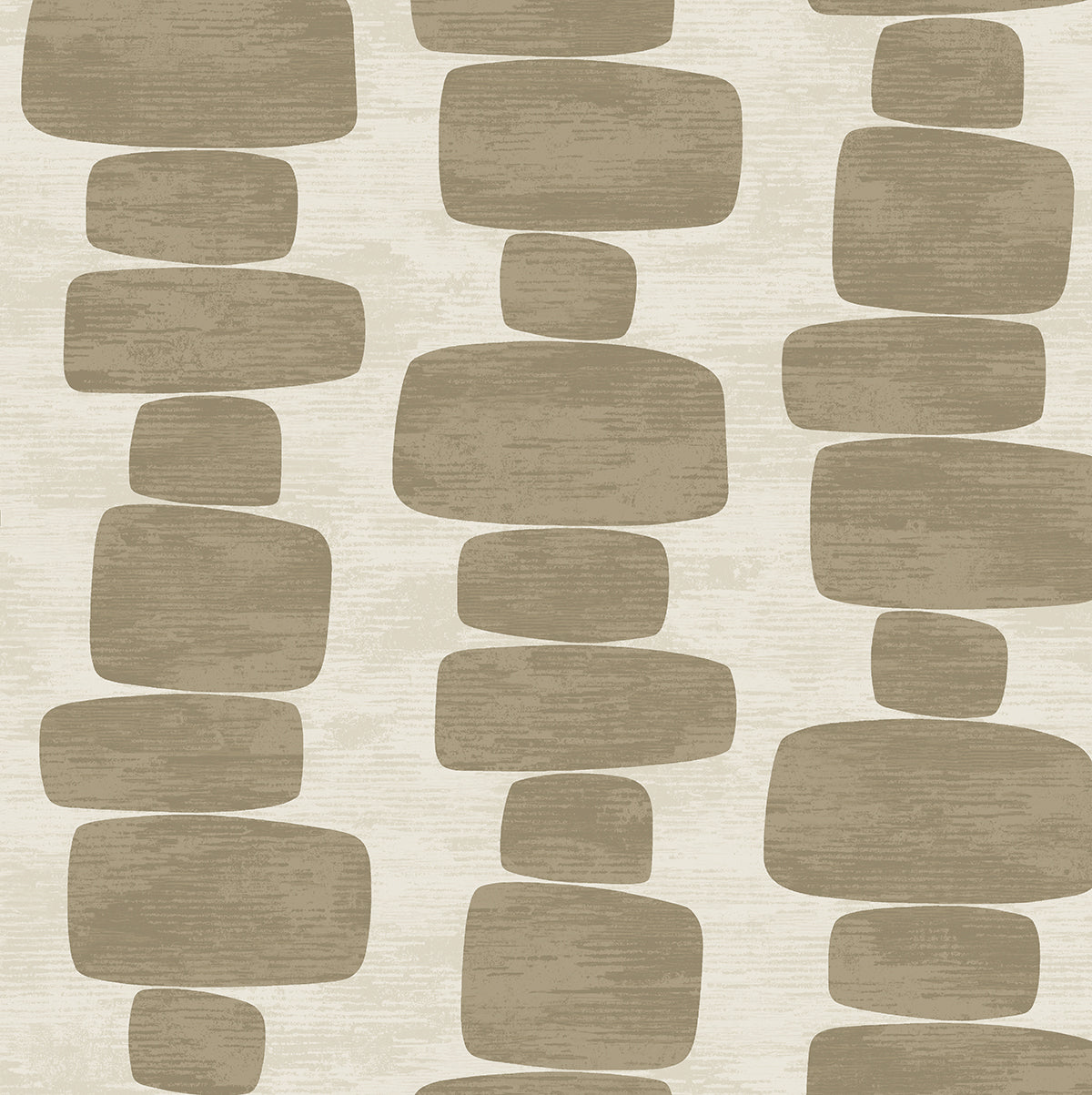 Stripe Block tan geometric block peel and stick wallpaper pattern