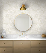 Faux Grass Floral Sand by Stacy Garcia Peel and Stick Faux Grasscloth Floral Peel & Stick Wallpaper – Stacy Garcia Home SG13307