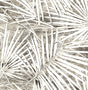 Fossil Palm in Pavestone, a grey palm-leaf botanical peel and stick wallpaper pattern