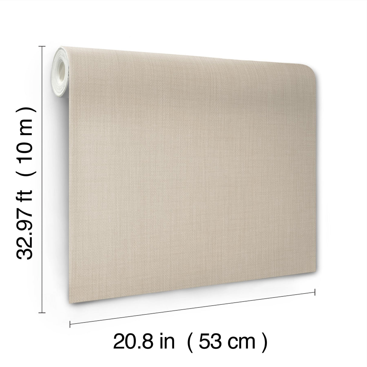 Sofia Weave Linen Wallpaper in Beige Texture - York SI15862