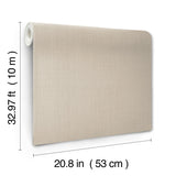 Sofia Weave Linen Wallpaper in Beige Texture - York SI15862