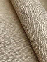 Shimmering Linen Light Caramel Wallpaper with Textured Linen Motif - York SI18554