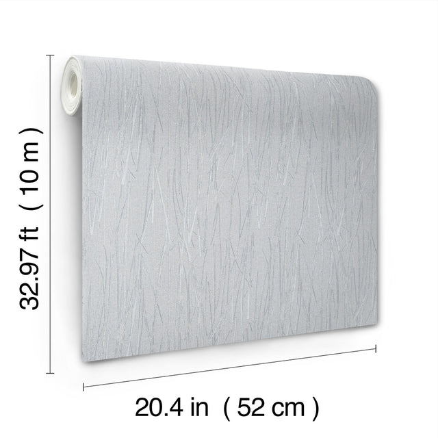 Piedmont Bamboo Grey Wallpaper with Modern Raised Prints Texture - York SI20710