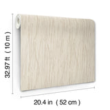 Piedmont Bamboo Ivory Wallpaper with Raised Modern Bamboo Motif - York SI20711