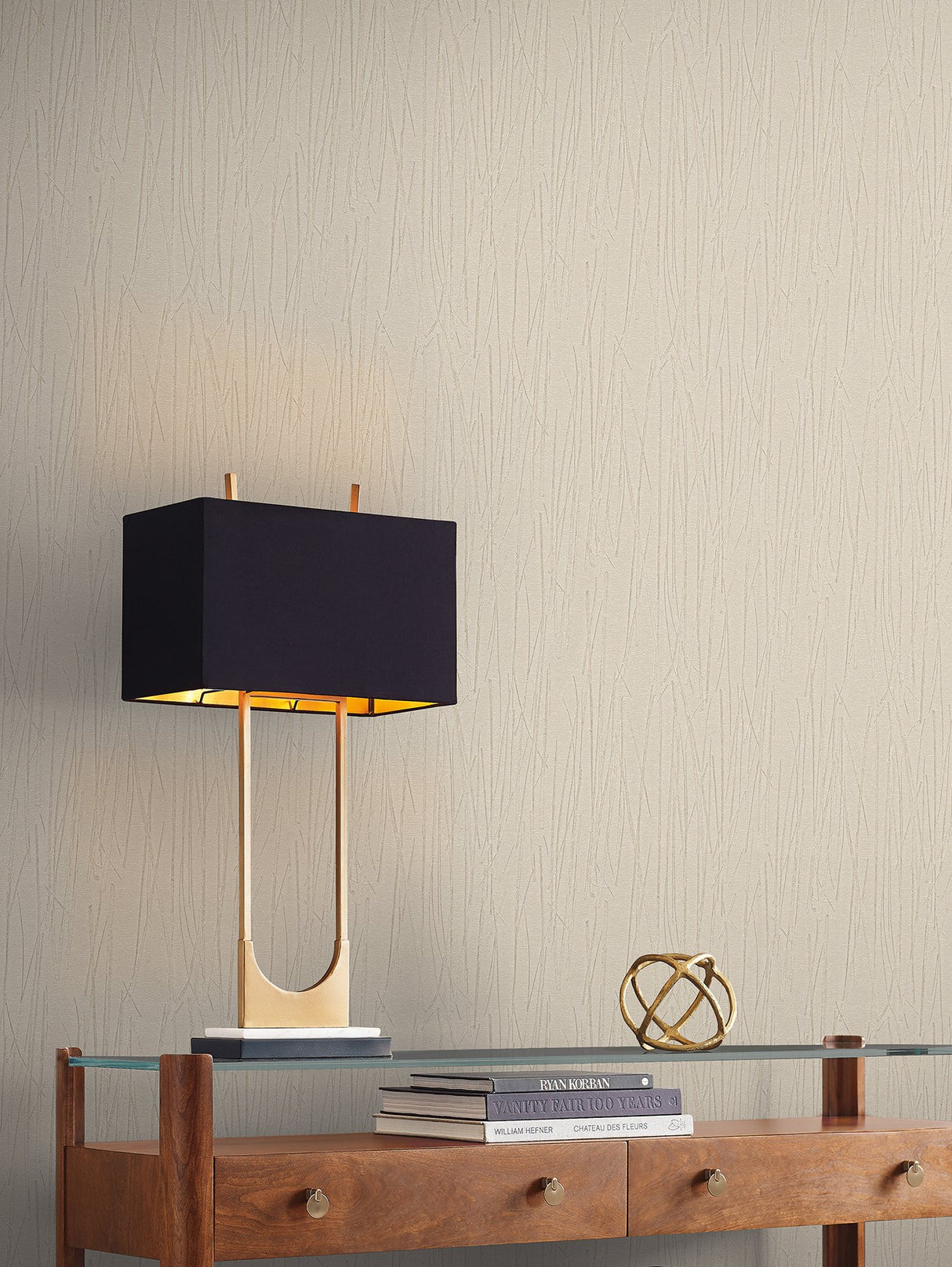 Piedmont Bamboo Ivory Wallpaper with Raised Modern Bamboo Motif - York SI20711