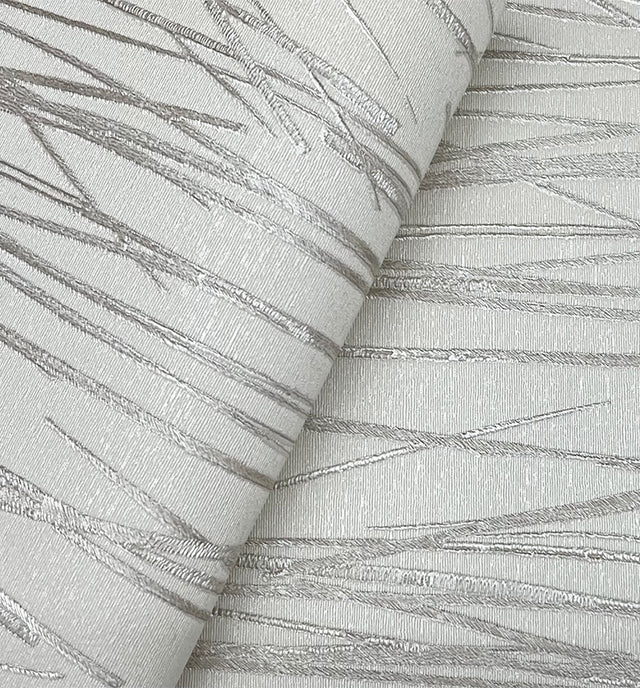 Piedmont Bamboo Taupe Wallpaper with Raised Prints Modern Style - York SI20712