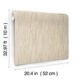 Piedmont Bamboo Linen Wallpaper in Linen with Raised Prints Modern Style - York SI20713