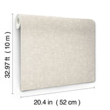 Capri Cream Textures Transitional Vinyl Wallpaper - York SI20751