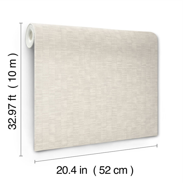 Capri Cream Textures Transitional Vinyl Wallpaper - York SI20751