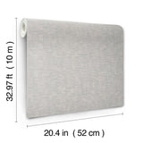 Capri Light Grey Textured Vinyl Wallpaper - York SI20753